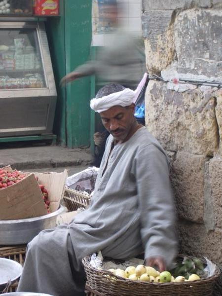 Fruit seller in the market
