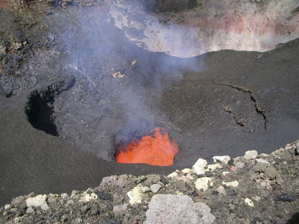 liquid hot magma...