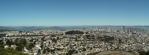 Panoramic view of SF