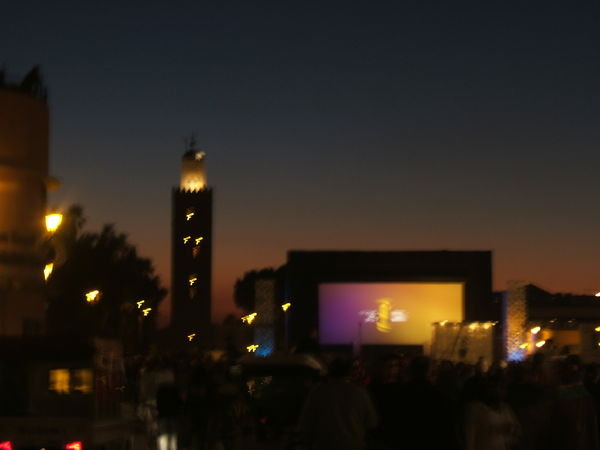 Cinema Festival in the Square of el Fna