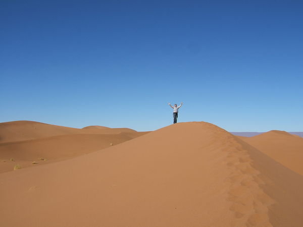 Michael at the top of the dune