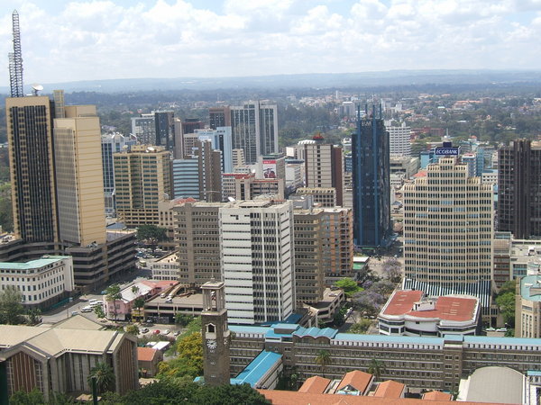 Views from the Helipad at Kenyatta Conference Centre