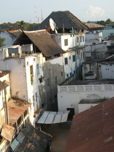 roof tops of lamu from Portuguese fort