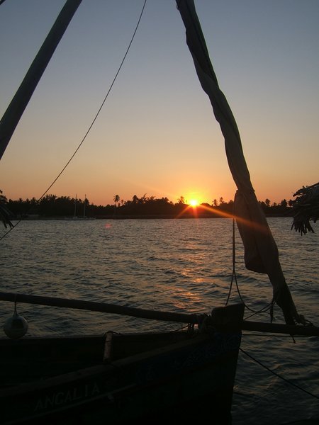 my last sunset on the island of Lamu