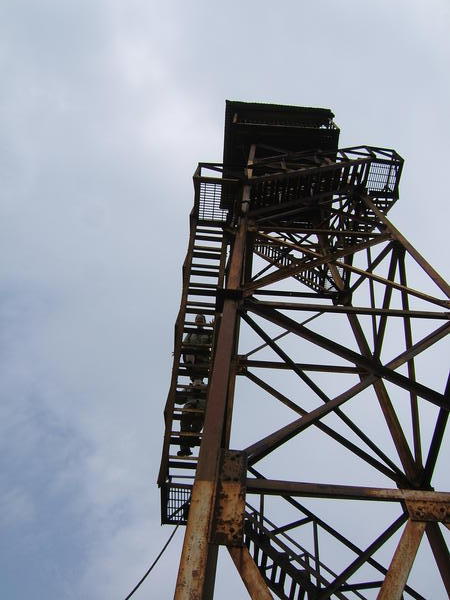ricketty rusted tower
