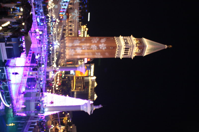 The Venetian at night Las Vegas