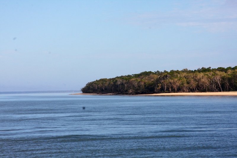 First glimpse of Fraser Island