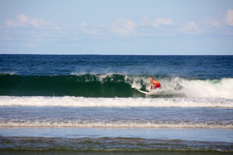 Surfer at Tallow Beach Byron Bay