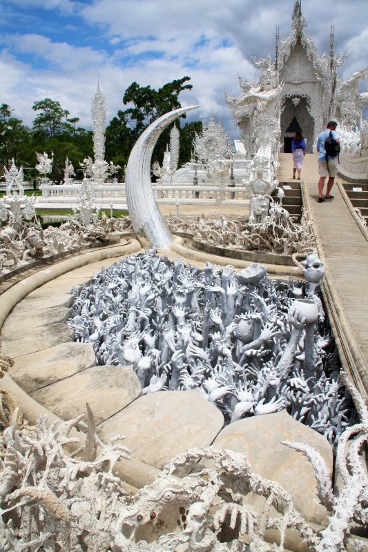 Sculpture depicting hell Chiang Rai