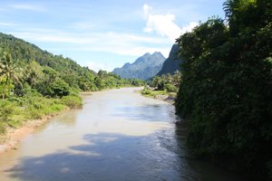 River at Vang Vieng