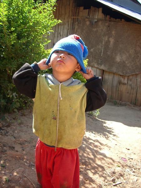 Boy in a tribe village