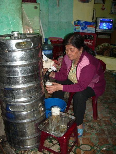 Cags of Hanoi beer