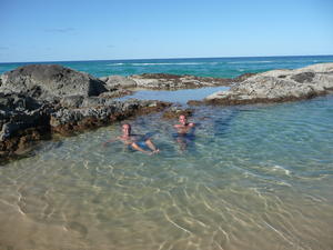 Champagne pools on Fraser island