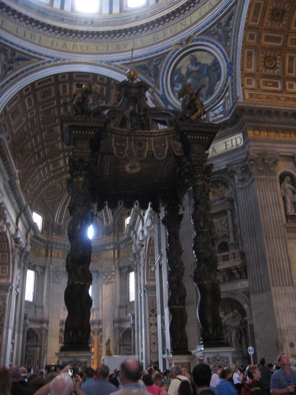 Inside St. Peter's Bascilica