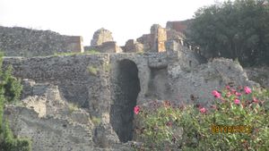 Outside view of Pompeii Wall