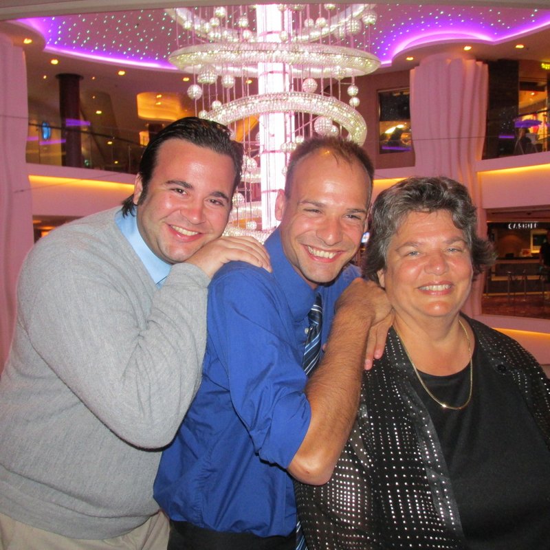 Mom and her Boys on the Norwegian Epic