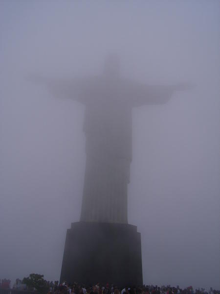 Christ the Redeemer in the clouds