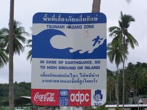 Tsumai warning sign, Phi Phi Island