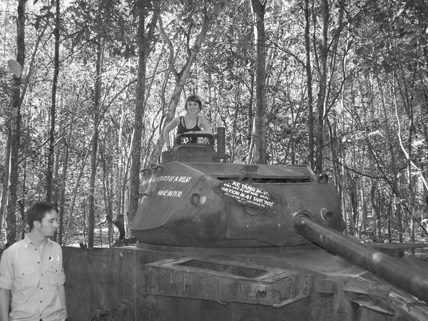 Abandonned American tank