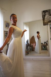 Hochzeitskleid-Anprobe in Tel Aviv