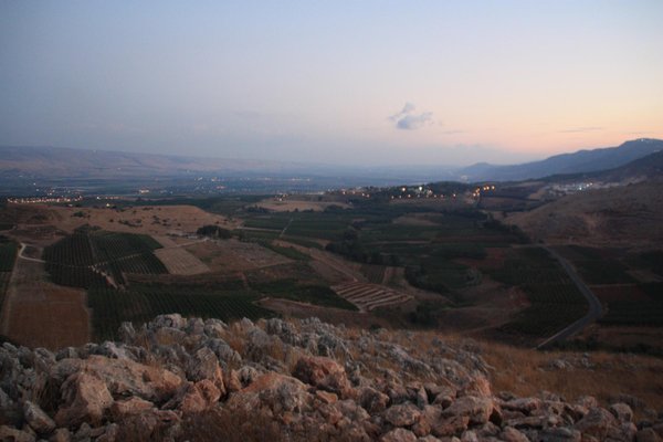 Abendstimmung nahe Metula an der Grenze zu Libanon