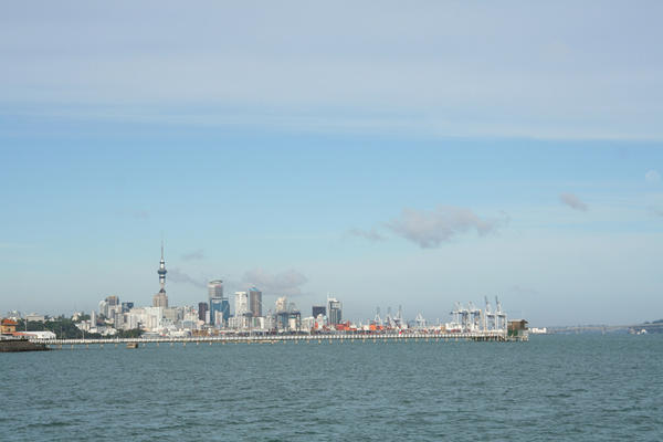 Auckland Skyline from Mission Bay