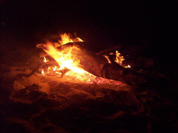 bonfire at putney beach, GKI