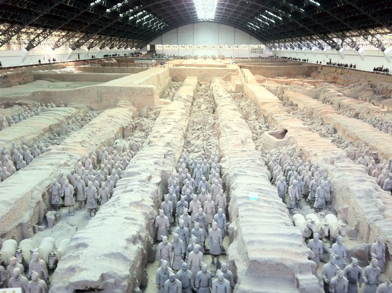 Site 1 (the largest) of the Terracotta Army