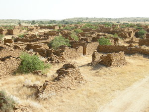 Deserted city outside Jaisalmer