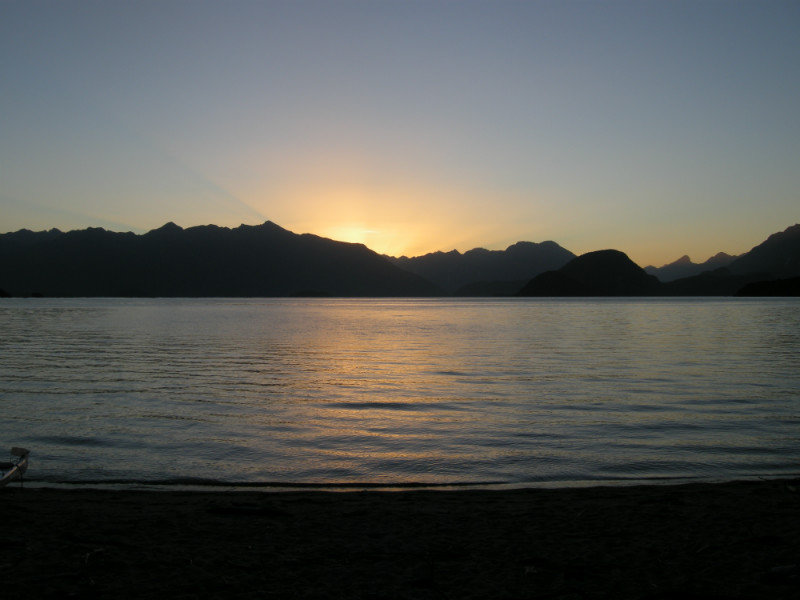 Sunset on Lake Manapouri