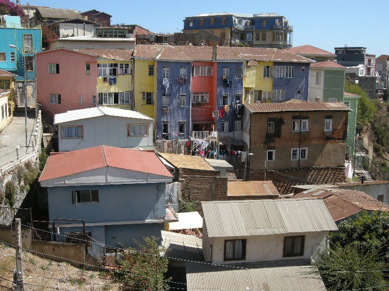 The colourful town of Valparaiso
