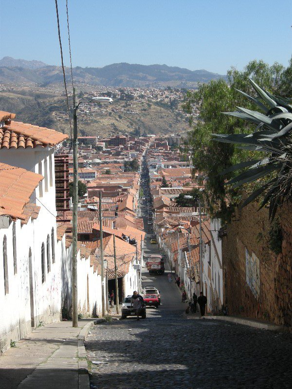 The steep streets of Sucre