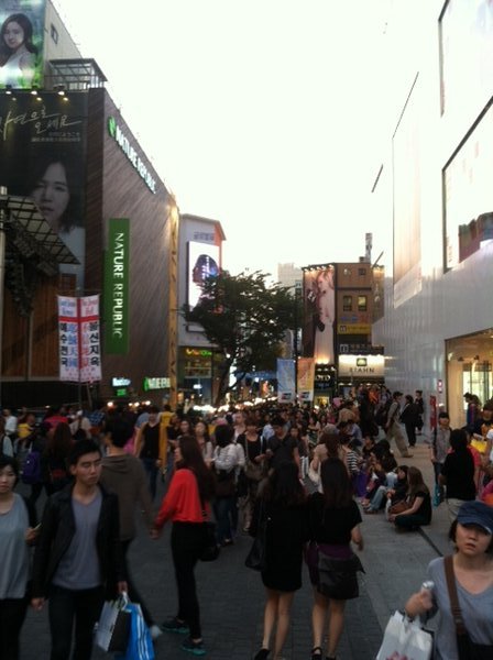 Myeongdong shopping area