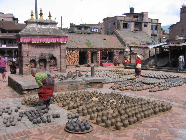 Potteries for sale at Bhaktapur