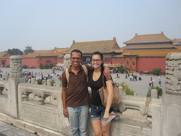 Miguel and I in the Forbidden City
