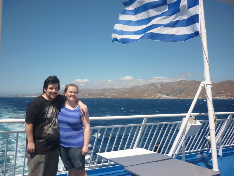 On the ferry to Mykonos