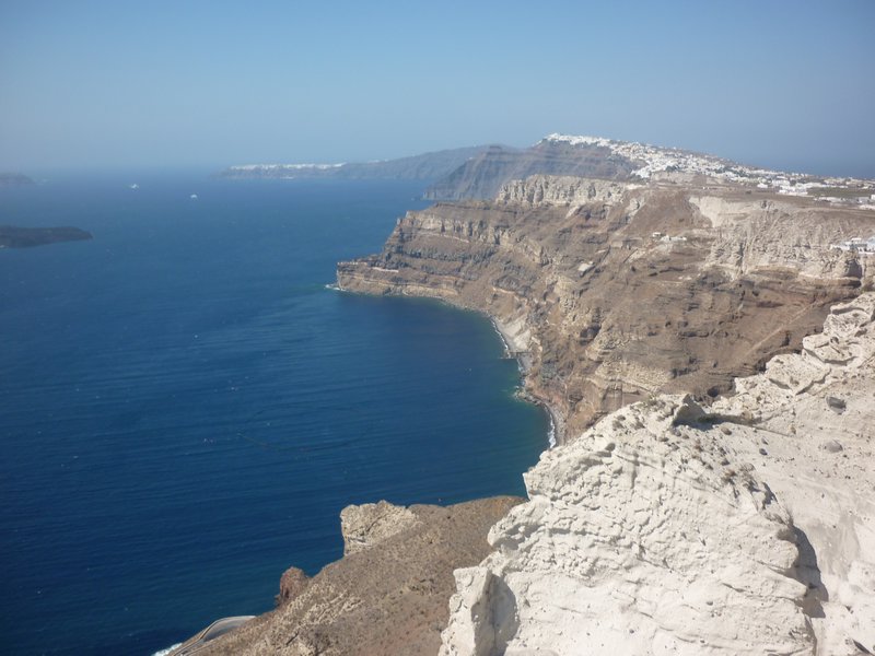 View of Santorini, from the Winery