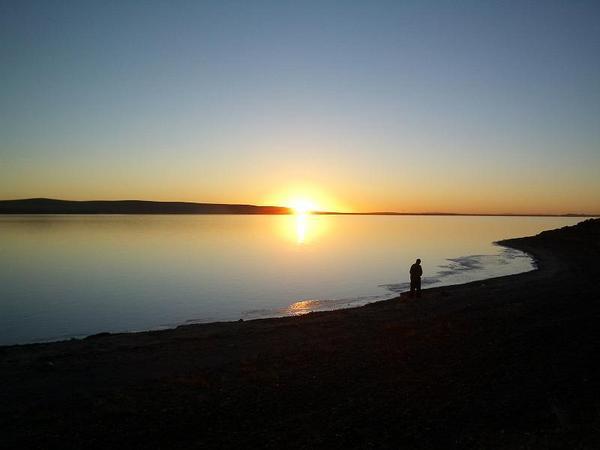 Sunset in Ogii Nuur