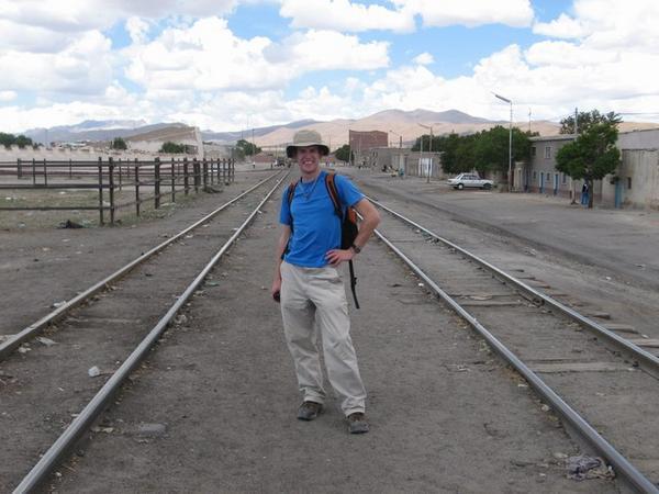 Me posing on the tracks