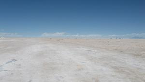 First Glimpse of the Uyuni Salt Flats