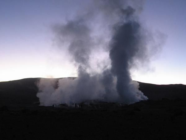 Steam from Geysers