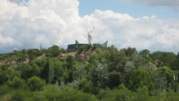 Modern Statue of Christ watching over Tarija