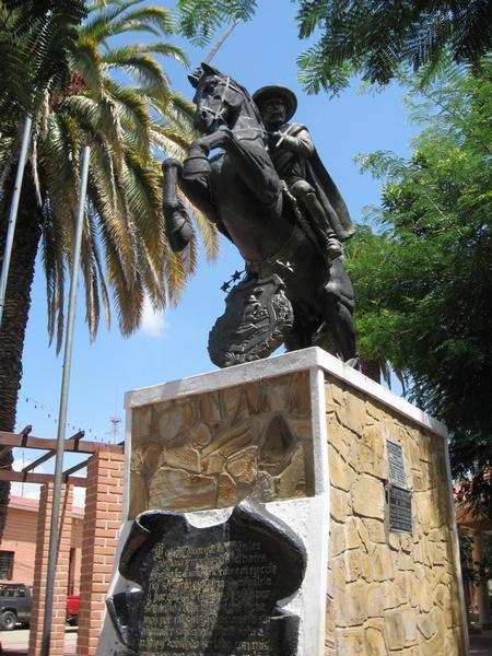 Statue in Main Plaza of San Lorenzo