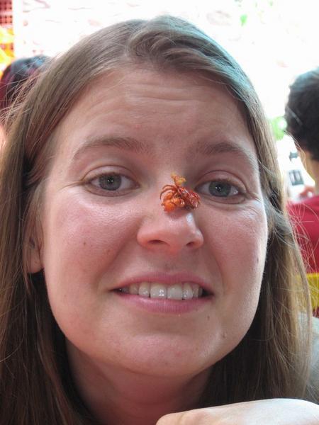 Is that a crab on your nose Nadia?