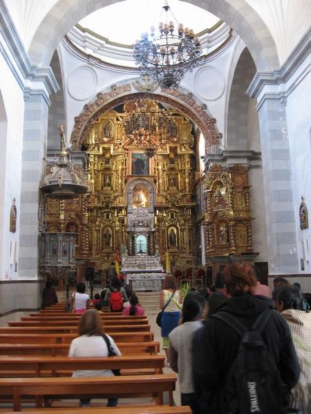 Inside of Cathedral in Copacabana
