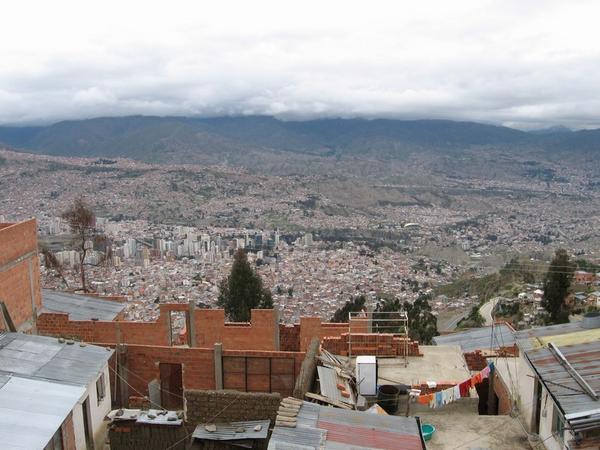 A view of La Paz from El Alto