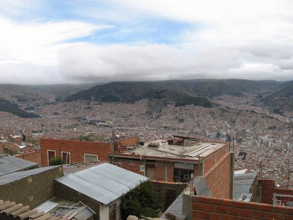 A view of La Paz from El Alto