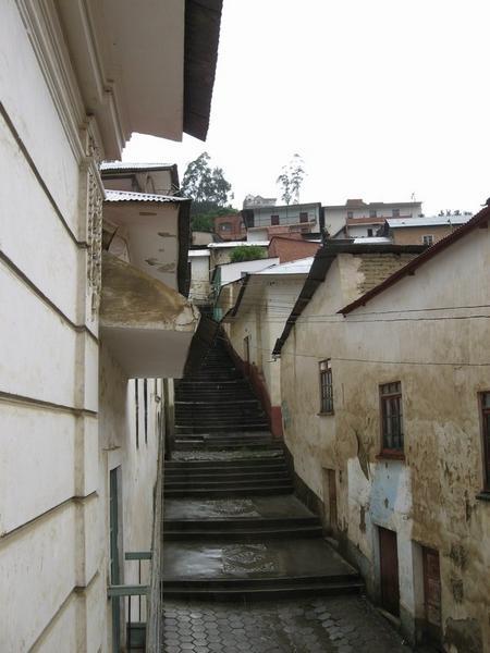 Steep staircases can be found everywhere in Sorata