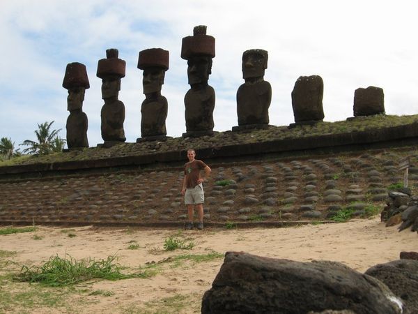 Moai at Anakena Beach