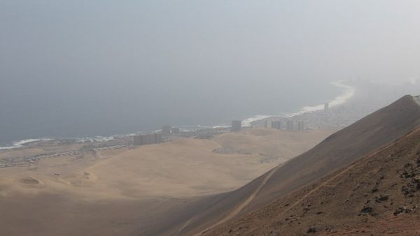 Iquique from where the paragliding ride started